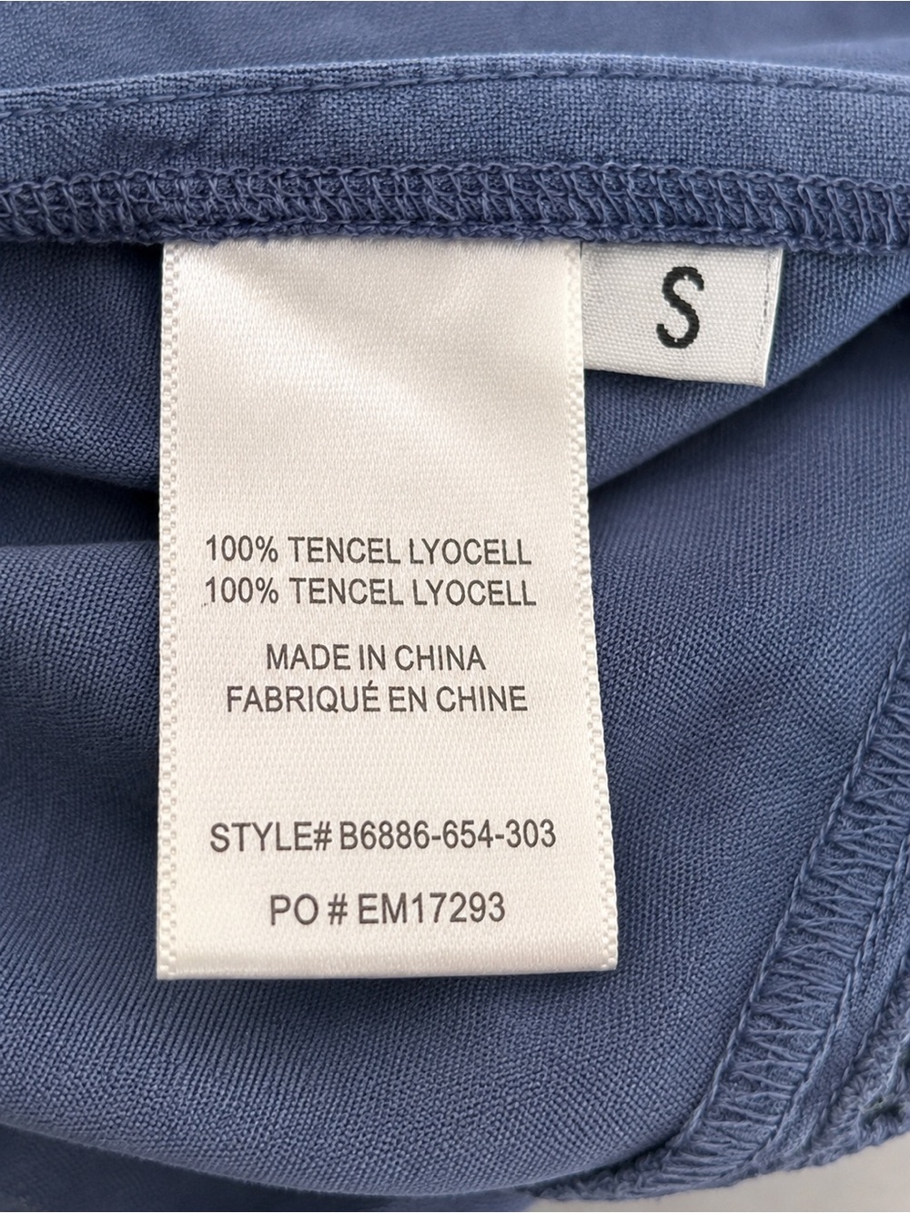 Bella Dahl Tencel Shift Dress – Blue - Size Small - Picture 6 of 11